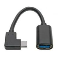 Tripp Lite USB Type-C to Type-A Adapter Cable (M/F) - Right Angle, 3.1, 5 Gbps, Gen 1, Thunderbolt 3, 15.24 cm