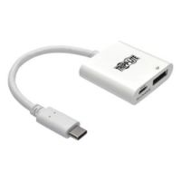 Tripp Lite USB 3.1 Type-C to DisplayPort Adapter Converter with PD Charging, Thunderbolt 3 Compatible,3840 x 2160 (4K x 2K) 60 Hz