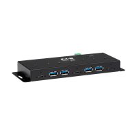 Tripp Lite U460-4A3C-IND Industrial 7-Port USB-C Hub, USB 3.x Gen 2 (10Gbps), 4x USB-A & 3x USB-C Ports, 15Kv ESD Immunity, 2Kv Surge