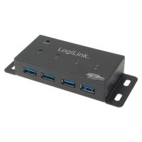 LogiLink UA0149 interface hub 5000 Mbit/s Grey