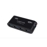 LogiLink USB 3.0 4x 5000 Mbit/s Black