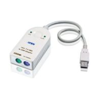 ATEN UC100KMA PS/2 cable 0.3 m 2x 6-p Mini-DIN USB A White