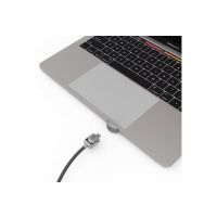 Compulocks Ledge Lock Adapter for MacBook Pro 13" M1 & M2 with Keyed Cable Lock Silver