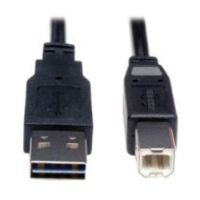 Tripp Lite Universal Reversible USB 2.0 Hi-Speed Cable (Reversible A to B M/M), 6-ft.