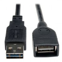 Tripp Lite Universal Reversible USB 2.0 Hi-Speed Extension Cable (Reversible A to A M/F), 1.83 m