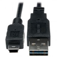 Tripp Lite Universal Reversible USB 2.0 Hi-Speed Cable (Reversible A to 5Pin Mini B M/M), 15.24 cm