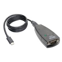 Tripp Lite USB-C to Serial Adapter (DB9) - Keyspan, High-Speed (M/M), Detachable Cable