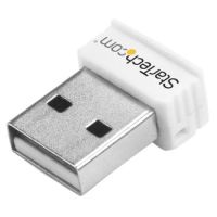 StarTech USB 150Mbps Mini Wireless N Network Adapter - 802.11n/g 1T1R USB WiFi Adapter - White