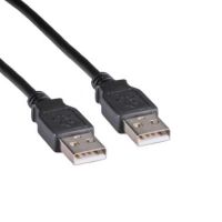 Cablenet 1m USB 2.0 Type A Male - USB 2.0 Type A Male Black PVC Cable