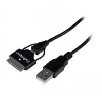 StarTech 0.65m (2 ft) Samsung Galaxy Tab Dock Connector or Micro USB to USB Combo Cable