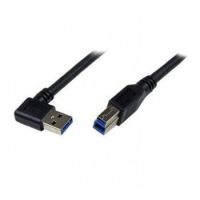 StarTech 1m Black SuperSpeed USB 3.0 Cable - Right Angle A to B - M/M