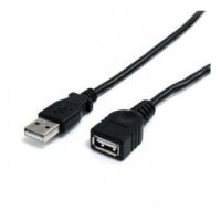 StarTech 3 ft Black USB 2.0 Extension Cable A to A - M/F