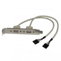 StarTech 2 Port USB A Female Slot Plate Adapter