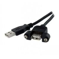 StarTech 1 ft Panel Mount USB Cable A to A - F/M