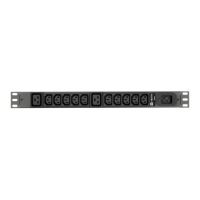 Vertiv Geist rPDU, basic, 1U, input C20 230V 16A, outputs (10)C13 | (2)C19 power distribution unit (PDU) Black 12 AC outlet(s)