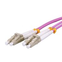 Cablenet 5m OM3 50/125 LC-LC Duplex Violet LSOH Fibre Patch Lead