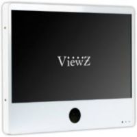 ViewZ VZ-PVM-Z2W3 23" Full HD Widescreen LED Backlit Monitor with Built-In 1.3MP Camera (White)