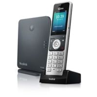 Yealink W60P IP phone Black,Silver Wireless handset TFT