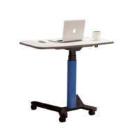 DDB Mobile Battery-Powered Sit Stand Desk White