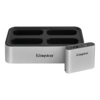 Kingston Workflow Station Wired USB 3.2 Gen 2 (3.1 Gen 2) Type-C Black, Silver