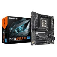 Gigabyte Z790 EAGLE AX Motherboard - Supports Intel Core 14th Gen CPUs, 12+1+?Phases Digital VRM, up to 7600MHz DDR5 (OC), 3xPCIe 4.0 M.2, Wi-Fi 6E, 2.5GbE LAN, USB 3.2 Gen 2